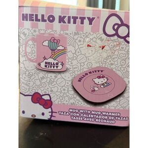 Hello Kitty Mug with Mug Warmer Set New in Box Sanrio Licensed Pink Gift Set
